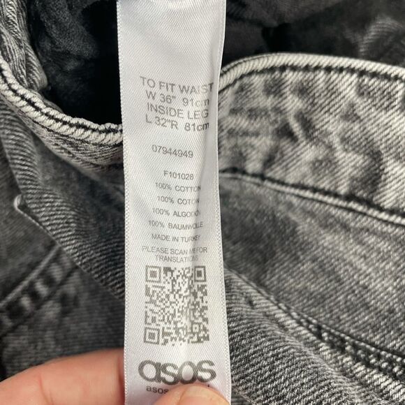 ASOS Black Washed Out Boot Cut Jeans 36/32R - Picture 7 of 8